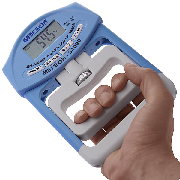 Динамометр кистевой (силомер) цифровой МЕГЕОН 34090 купить по низкой цене | МАКСПРОФИТ