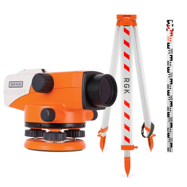 Комплект оптический нивелир RGK N-24 + штатив S6-N + рейка RGK TS-7 купить по низкой цене | МАКСПРОФИТ
